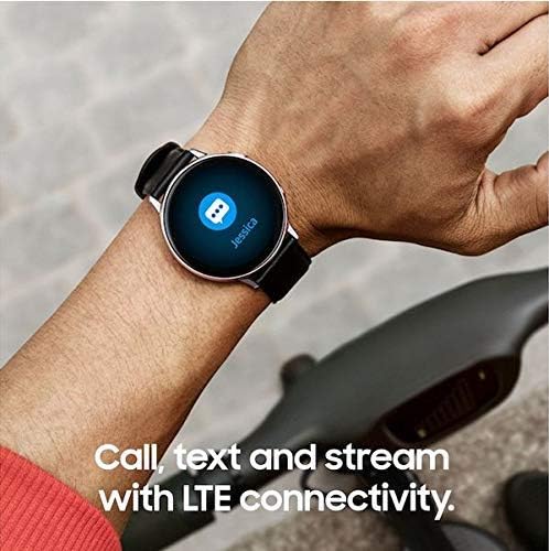 Samsung Galaxy Watch Active2 Stainless Steel LTE GSM Unlocked SM-R835U (ATT Verizon Tmobile Sprint) - US Warranty (Renewed) (Silver 40mm)