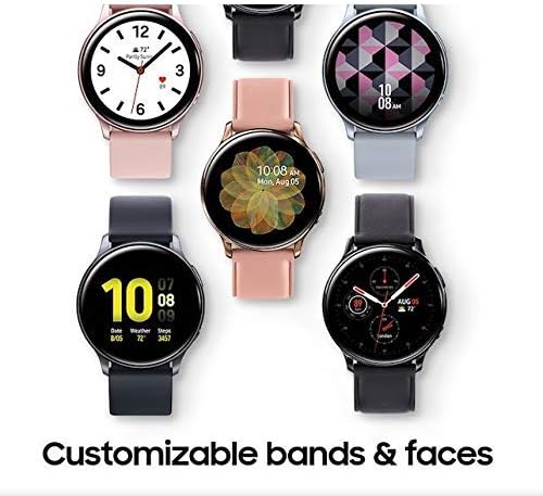 Samsung Galaxy Watch Active2 Stainless Steel LTE GSM Unlocked SM-R835U (ATT Verizon Tmobile Sprint) - US Warranty (Renewed) (Silver 40mm)