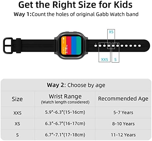 SimpleThings 3Pack Band Replacement Compatible With Gizmo Watch 3 2 1/Gabb Watch 3 2 1 20mm Stretchy Kids Solo Loop Gizmo Watch Band Replacement Easier For Boys Girls To Put On & Off