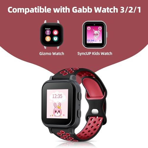 SimpleThings Silicone Band Compatible With Amigo Jr Watch Waterproof Sport Watch Strap Replacement