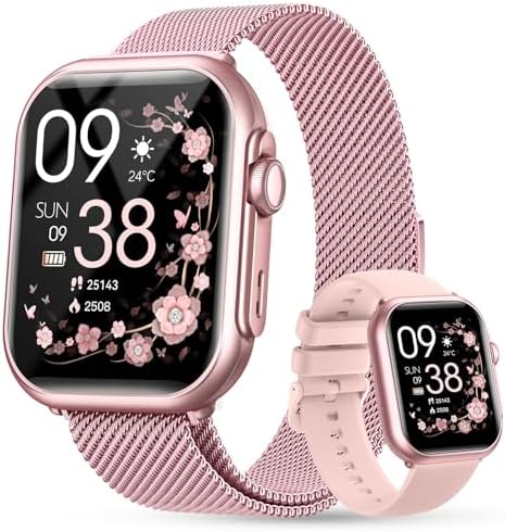 Smart Watch for Women Men Fitness: 1.85" Smart Watch with 30 Days+ Battery Life Make/Recive Call Heart Rate SpO2 Sleep Monitor 120+ Sport IP68 Waterproof Fitness Tracker Watch for iPhone Android