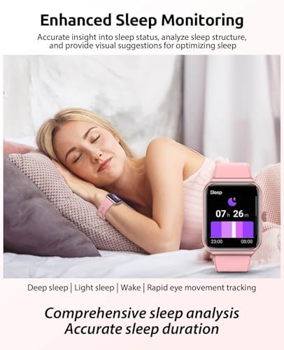 Smart Watch For Women With SOS Emergency Alert 1.91" GPS Watcher With 100+ Sports Modes Blood Pressure/Blood Oxygen/Heart Rate/Sleep Monitor IP68 Waterproof Smartwatch For Android IOS