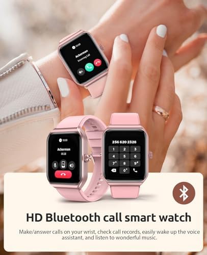 Smart Watch For Women With SOS Emergency Alert 1.91" GPS Watcher With 100+ Sports Modes Blood Pressure/Blood Oxygen/Heart Rate/Sleep Monitor IP68 Waterproof Smartwatch For Android IOS