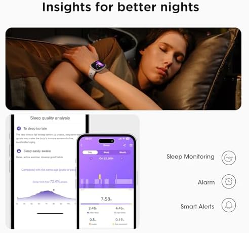 Smart Watches For Women Men Fitness: Fitness Tracker With Make/Recive Call 10-Day Battery Life Heart Rate SpO2 Sleep Monitor 120 Sport Mode 5ATM Waterproof Smartwatch For IOS Android Phones Christmas