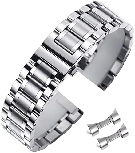 Stainless Steel Watch Band 14mm 15mm 16mm 17mm 18mm 19mm 21mm 20mm 22mm 23mm 24mm Universal Metal Watch Strap Smartwatch Replacement Band Men Women fit Most Traditional Watches
