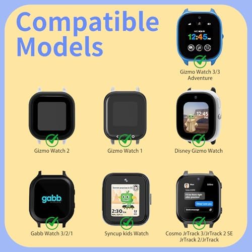 Stretchy Bands For Gizmo Watch Band For Kids Compatible With Gizmo Watch 3 2 1/ Gabb Watch 3 2 1/ SyncUP/Cosmo JrTrack Watch Soft Breathable Nylon Stretch Strap With Magnetic Clasp For Boys And Girls