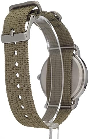 Timex Weekender 38mm Unisex Analog Watch INDIGLO Backlight Adjustable Durable Nylon Fabric Slip Through Strap 24 Hour Time
