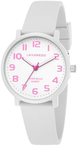 Watch for Kids 50M Waterproof Analog Learning Time Watches for Kids Girls Boys Soft Silicone Band Girls Boys Watches Easy Read