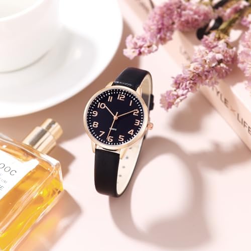 Women's Dainty Analog Leather Dress Watch For Small Wrists Ladies Waterproof Watches For Women Reloj Para Mujer
