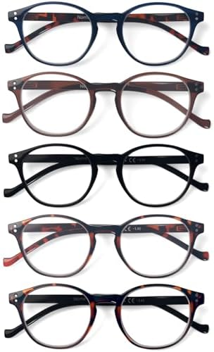 3 Pack Reading Glasses Spring Hinge Stylish Readers Black/Tortoise for Men and Women (Multicolour 1 2.50 x)