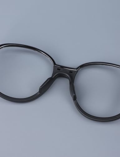 3 Pairs Ultra Soft Silicone Sunglass Nose Pads For Oakley Coinflip OO4144/Hex Jector OX8032/Metalink OX8153/Activate OX8173 Push-in Anti-Slip Glasses Nose Piece Replacement Kit Black