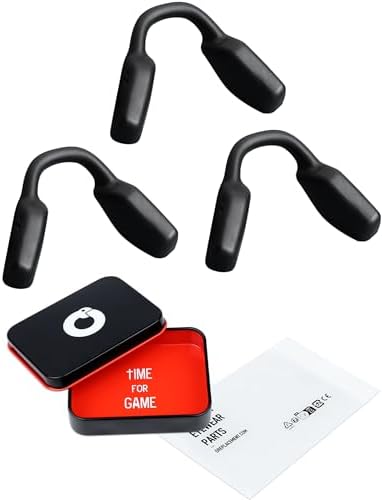 3 Pairs Ultra Soft Silicone Sunglass Nose Pads for Oakley Coinflip OO4144/Hex Jector OX8032/Metalink OX8153/Activate OX8173 Push-in Anti-Slip Glasses Nose Piece Replacement Kit Black