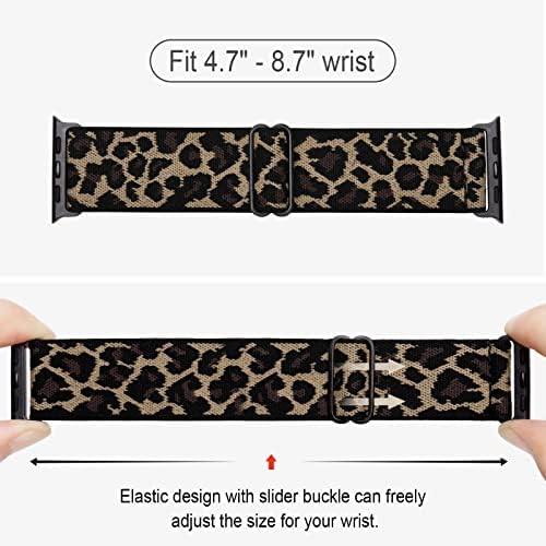 4 Pack Stretchy Solo Loop Compatible With Apple Watch Bands 38mm 40mm 41mm 42mm 44mm 45mm 46mm 49mm Women Men Sport Nylon Elastic Straps Wristbands For IWatch Series 10 9 8 7 6 5 4 3 11 Ultra/SE 3 2