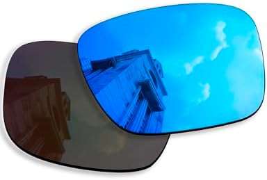 4 Pairs Anti-scratch Polarized Replacement Lenses For Oakley Holbrook OO9102 Sunglasses Retro Black+silver+blue+fire