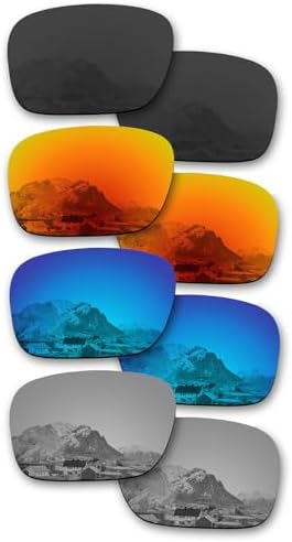 4 Pairs Polarized Replacement Lenses for Oakley Holbrook OO9102 Sunglasses