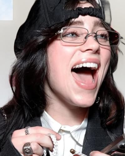 ADE WU Fashion Glasses For Women Men Y2k Rectangle Blue Light Glasses Metal Gold Silver Black Fake Glasses