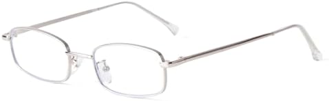 ADE WU Fashion Glasses for Women Men Y2k Rectangle Blue Light Glasses Metal Gold Silver Black Fake Glasses