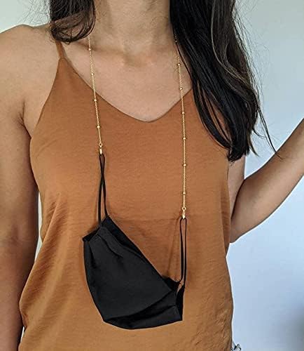 AllenCOCO Glasses Chain Eyeglass Strap For Women Sunglasses - 14K Gold Eyeglasses Chain Eye Glasses Holders Around Neck