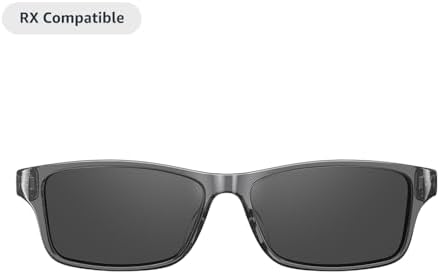 Amazon Echo Frames An Alexa Device (newest Model) Smart Glasses With Alexa Modern Rectangle Frames In Charcoal Gray With Polarized Sunglass Lenses