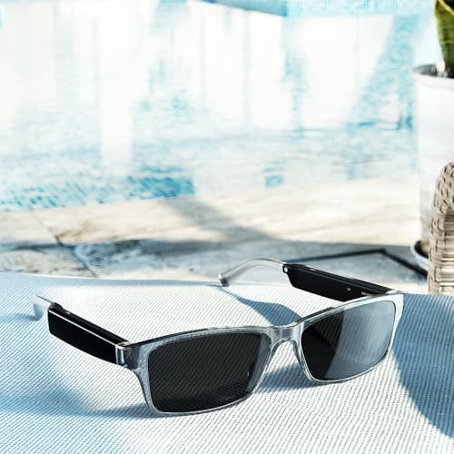 Amazon Echo Frames an Alexa device (newest model) Smart glasses with Alexa Modern Rectangle frames in Charcoal Gray with polarized sunglass lenses Amazon Echo Frames an Alexa device (newest model) Smart glasses with Alexa Modern Rectangle frames in Charcoal Gray with polarized sunglass lenses