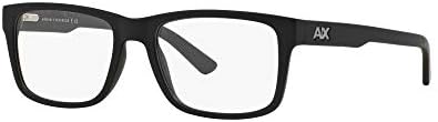 Armani Exchange Men's Ax3016 Square Prescription Eyewear Frames