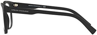 Armani Exchange Men's Ax3050 Square Prescription Eyeglass Frames