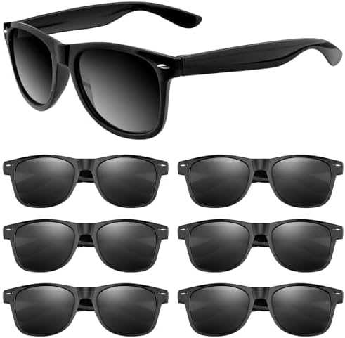 ASTARON Black Sunglasses Bulk 6/12/24/48 Pack Sunglasses Party Favors for Summer Beach Pool Birthday Wedding Party Supplies