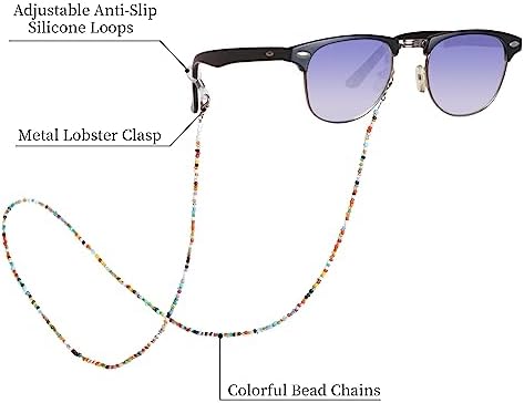 Beaded Eyeglass Chains For Women Girls Eye Glasses String Holder Mask Lanyard Sunglasses Strap Eyewear Retainer