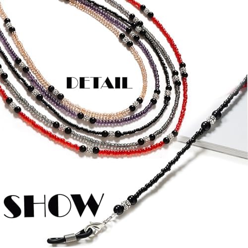Beaded Eyeglass Chains Glasses Chain For Women Stylish Sunglasses Strap Eye Glass Holders Around Neck Glasses Lanyard
