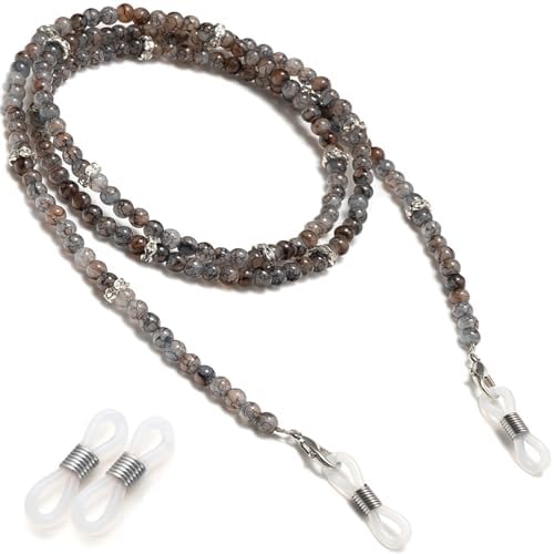 BILIONE Crystal Beaded Eyeglass Chains Eye Glasses Holders Around Neck for Women and Girls Sunglasses Chains Holder