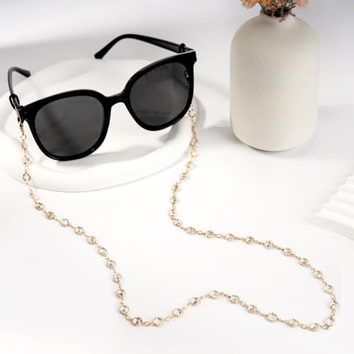 BILIONE Crystal Beaded Eyeglasses Chain For Women And Girls Eye Glasses Holders Around Neck Sunglasses Strap Holder