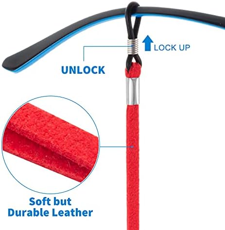 BILIONE Eyeglass Strap 6Pcs Premium Glasses Holder Chains Multicolor Eyewear Retainer For Women Men And Kids