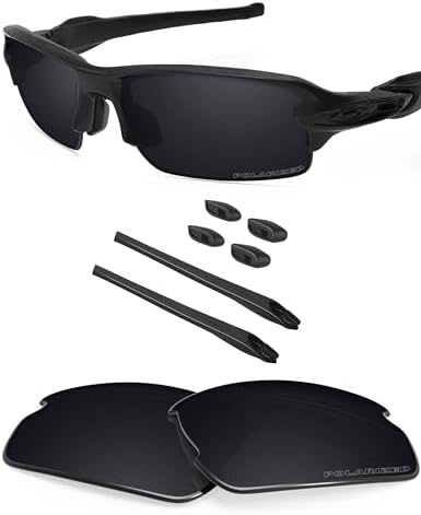 BLAZERBUCK Replacement Lenses & Sock Kit for Oakley Flak 2.0 OO9295 Sunglass