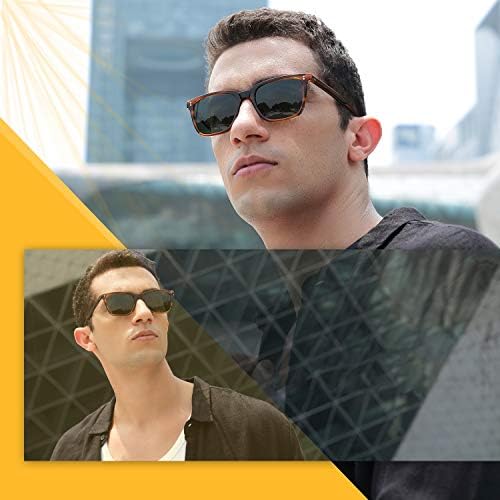 CARFIA Polarized Men's Sunglasses UV400 Protection For Driving Fishing Cool Man Acetate Shades CA5354L