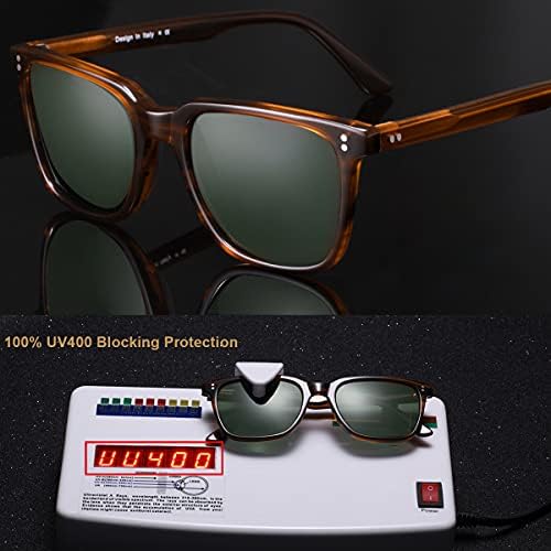 CARFIA Polarized Men's Sunglasses UV400 Protection For Driving Fishing Cool Man Acetate Shades CA5354L