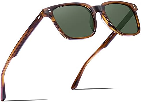 CARFIA Polarized Men's Sunglasses UV400 Protection for Driving Fishing Cool Man Acetate Shades CA5354L