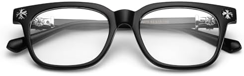 Classic Thick Glasses For Men Women Square Frame Clear Lens Glasses Non Prescription Eyeglasses