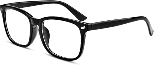 Classic Thick Square Frame Clear Lens Glasses for Women Men Non Prescription Eyeglasses