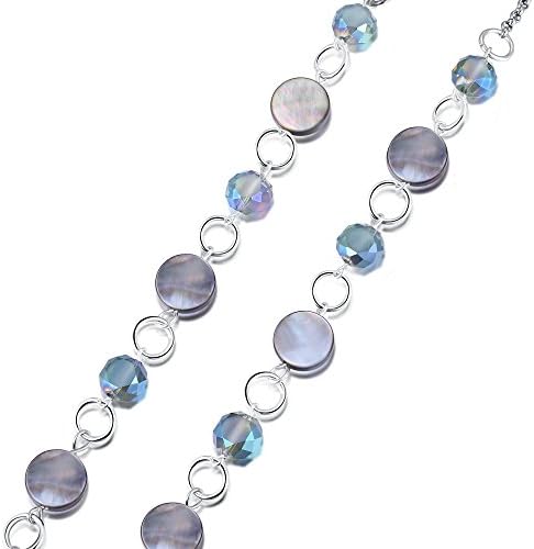 Crimmy Glasses Eyeglass Chain Strap Holders Around Neck For Women Stylish Eye Glasses Sunglasses Mask Necklace Lanyard …