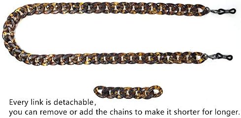DECKER Acrylic Eyeglass Chain Sunglasses Holder Eyewear Retainer Strap Glasses Hanging For Women