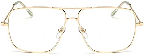 Dollger Classic Glasses Clear Lens Non Prescription Metal Frame Eyewear Men Women