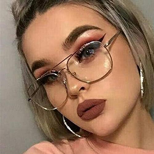 Dollger Classic Glasses Clear Lens Non Prescription Metal Frame Eyewear Men Women