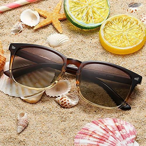 DUSHINE Polarized Sunglasses For Women Classic Retro Style UV400 Protection