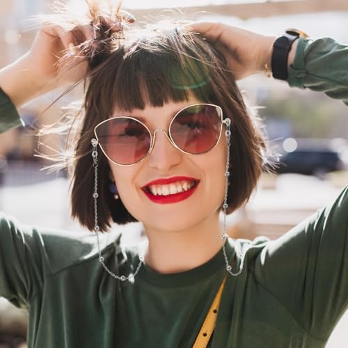 Eyeglass Chain For Women Stylish Stainless Steel Glasses Strap For Men Women Eye Glasses Holders Around Neck