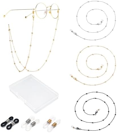 Eyeglass Chain for Women Stylish Stainless Steel Glasses Strap for Men Women Eye Glasses Holders Around Neck