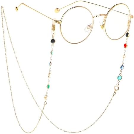 Eyeglass Chains For Women Beaded Glasses Chain Copper Pearl Eye Glasses Holders Around Neck Pearl Eyeglasses Strap