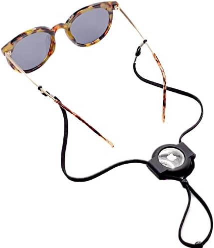 Eyeglass Lanyard–Sunglasses Strap with Holder Compatible with AirTag Tracker–Adjustable Eyeglass Strap for Eyewear for AirTag
