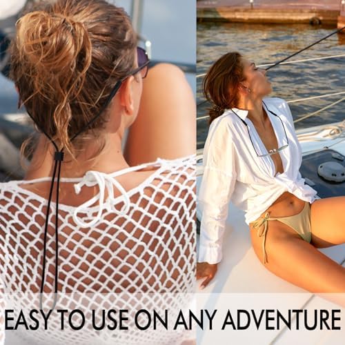 Eyeglasses Holder Strap - 3 Pcs Adjustable Eyewear String Lanyard Retainer - Sunglasses Strap For Men Women And Kids