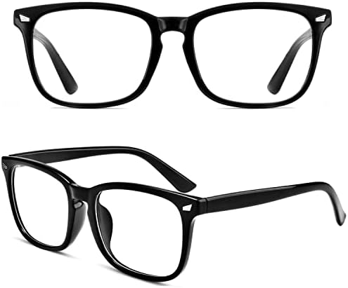 EYLRIM Square Frame Clear Lens Glasses Non Prescription Eyeglasses