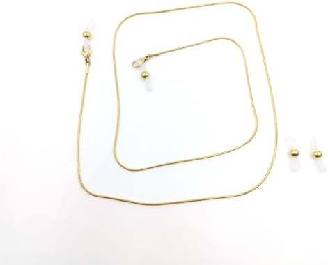 Fashion Eyeglass Chain 18K Gold Plated Stainless Steel – Adjustable Glasses Strap For Reading Sunglasses & Prescription Glasses